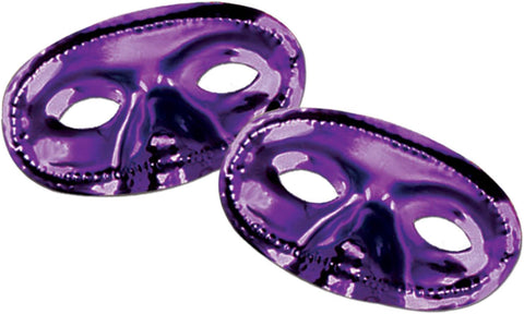 Purple Foil Domino Eye Mask