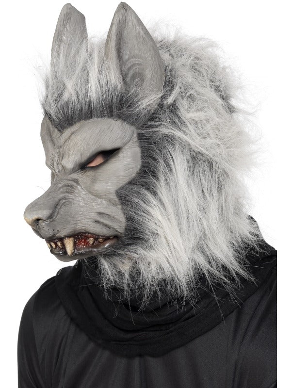 Grey Warewolf Mask with Ears