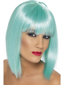 Neon Aqua Glam Wig