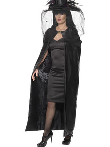 Deluxe Black Witches' Cape