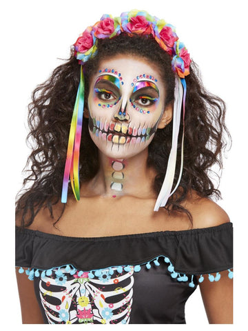 Rainbow Day of the Dead Bright Make Up Kit