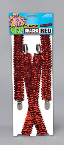 Red Sequinned Braces