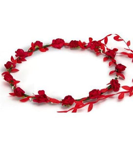 Red Flower Garland