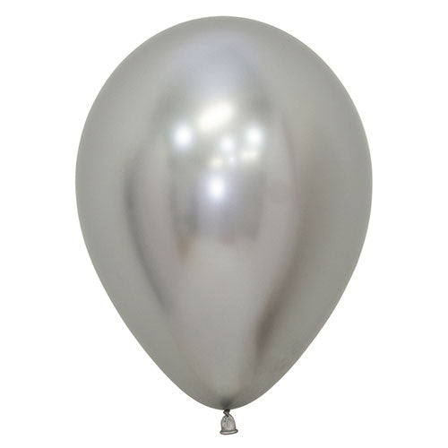 Reflex Silver Latex Balloons
