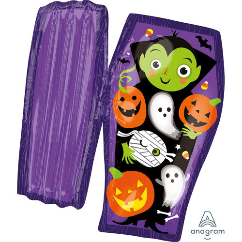31" Halloween Coffin Supershape Foil Multi-Balloon