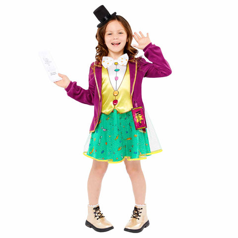 Girl's Classic Roald Dahl Willy Wonka Costume