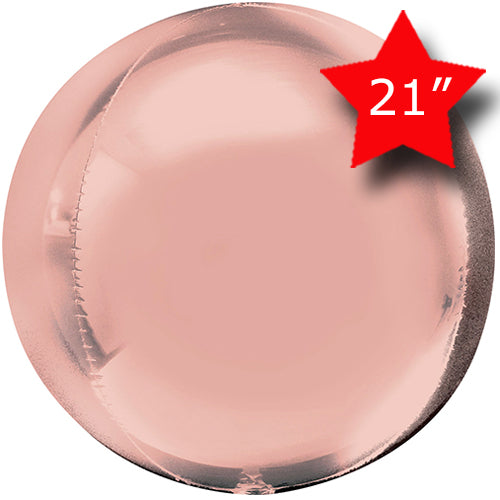 21 Inch Rose Gold Jumbo Orbz Balloon