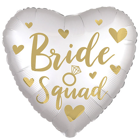 18 Inch Bride Squad Gold Satin Luxe Balloon