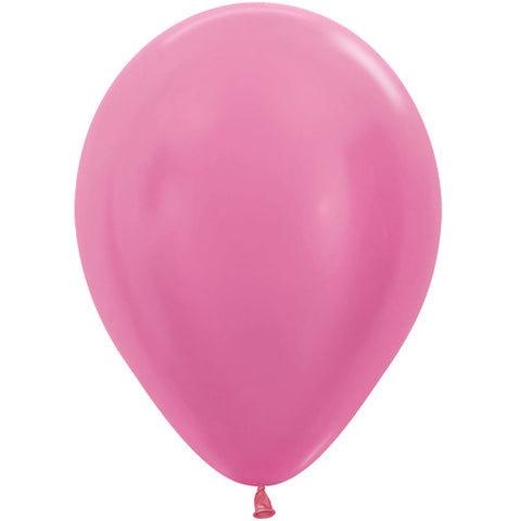 Satin Fuchsia Latex Balloons