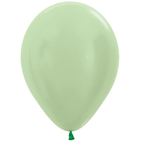 Satin Green Latex Balloons