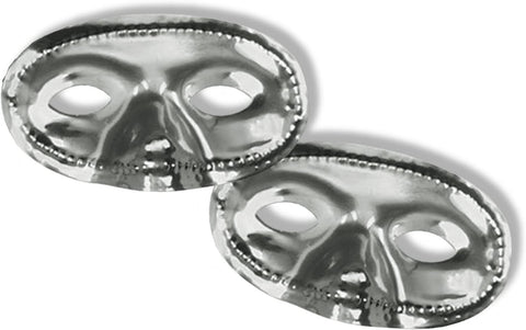 Silver Foil Domino Eye Mask