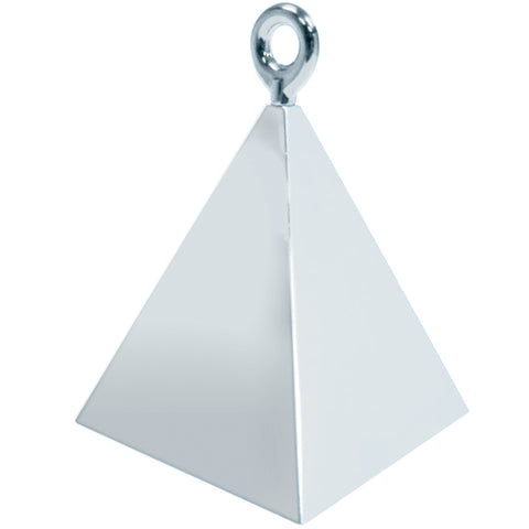 Silver Pyramid Balloon Weight
