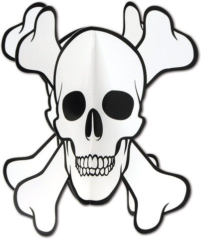 Skull & Crossbones 3D Centrepiece