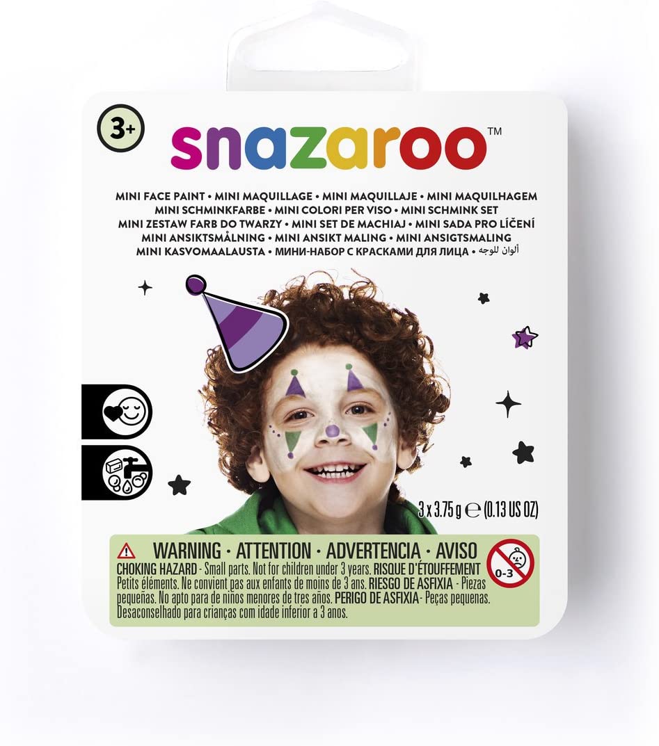 Snazaroo Jester Mini Face Paint Set