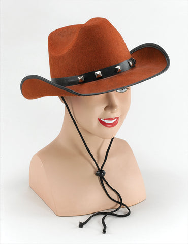 Brown Studded Cowboy Hat