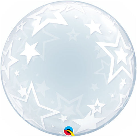24 Inch Stylish Stars Deco Bubble Balloon