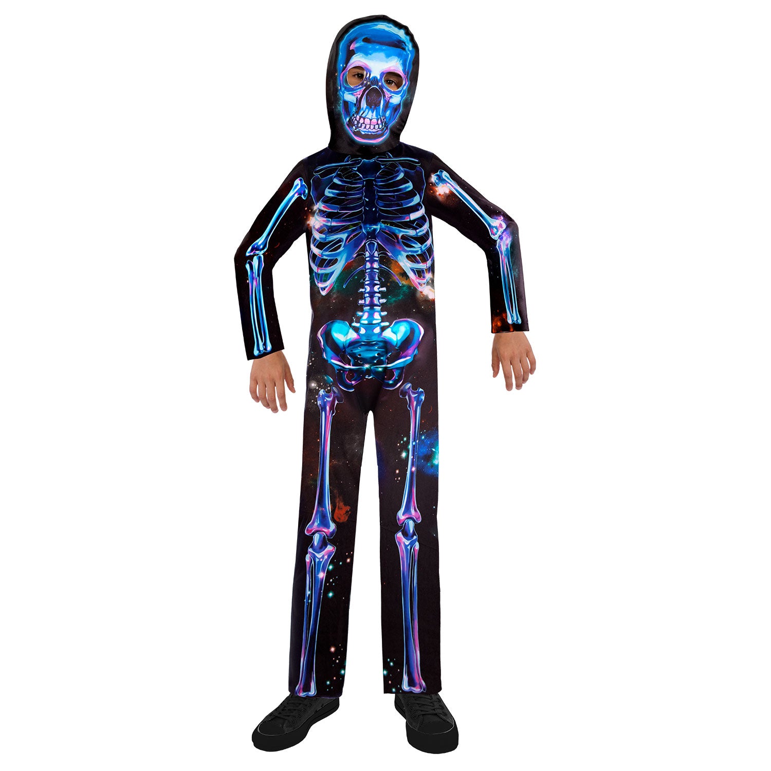 Sustainable Neon Skeleton Costume