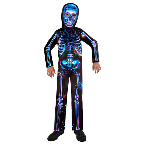Sustainable Neon Skeleton Costume
