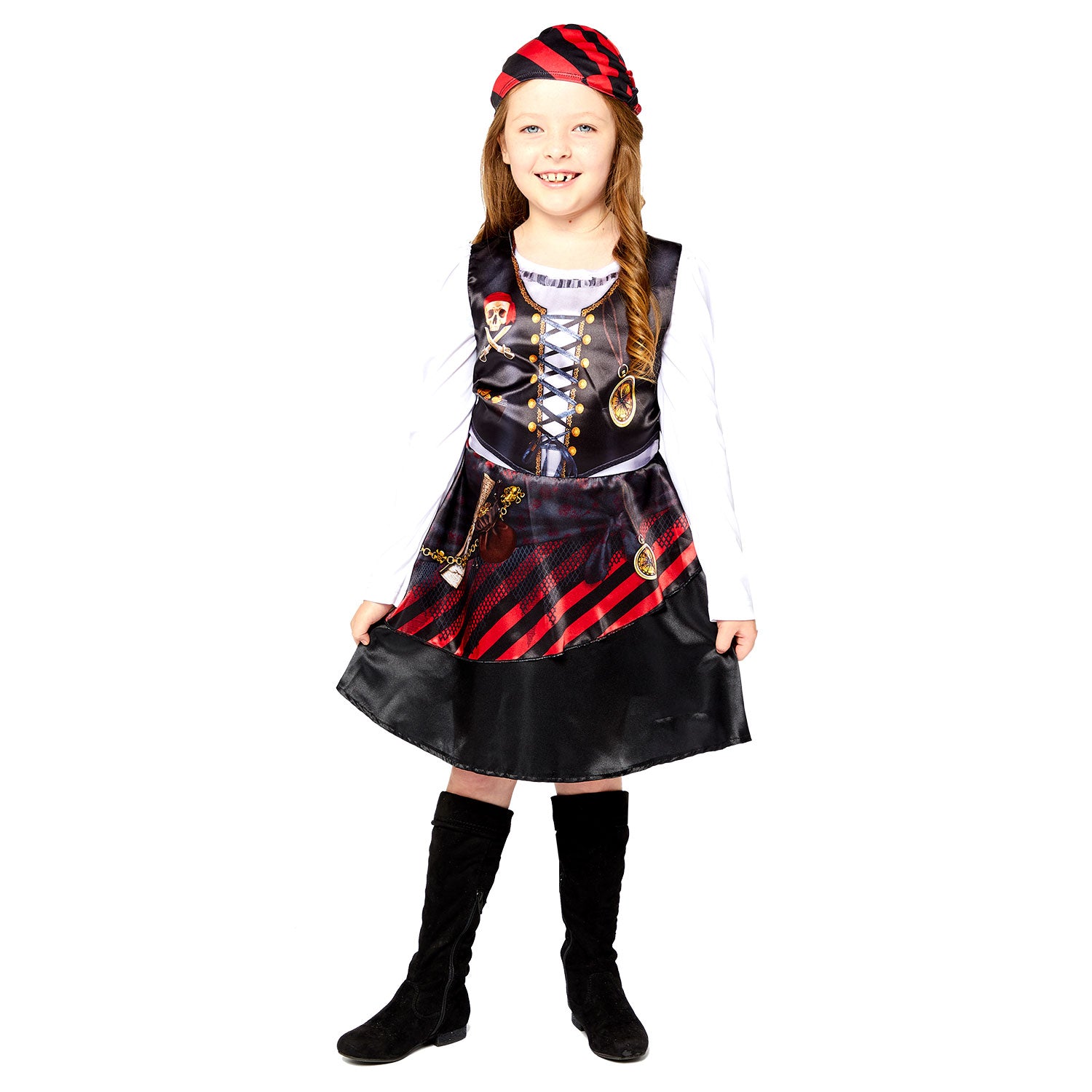 Child's Sustainable Pirate Girl Costume