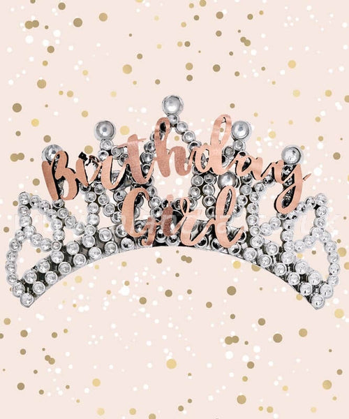 Rose Gold Birthday Girl Tiara