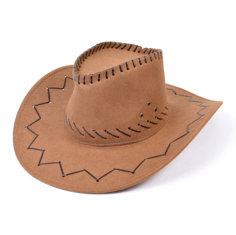 Tan Suede Look Cowboy Hat