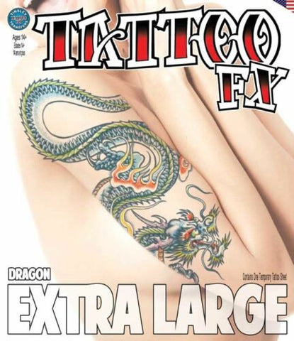 Extra Large Dragon Temporary Tattoo