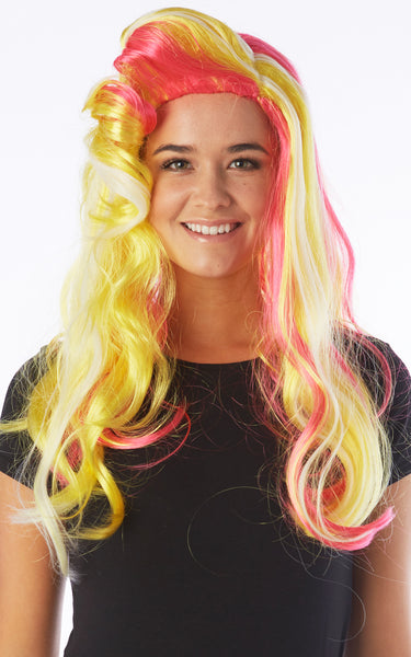 UV Rainbow Wig