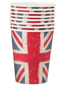 Vintage Union Jack Paper Cups