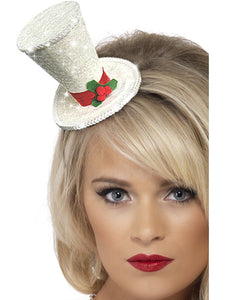White Christmas Top Hat