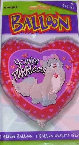 18 inch You're Purrfect Foil Balloon