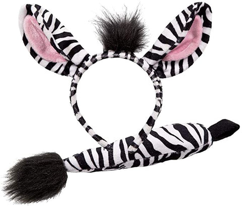 Zebra Ears & Tail Set