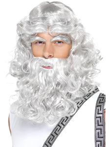 Zeus Wig, Beard & Eyebrows Set