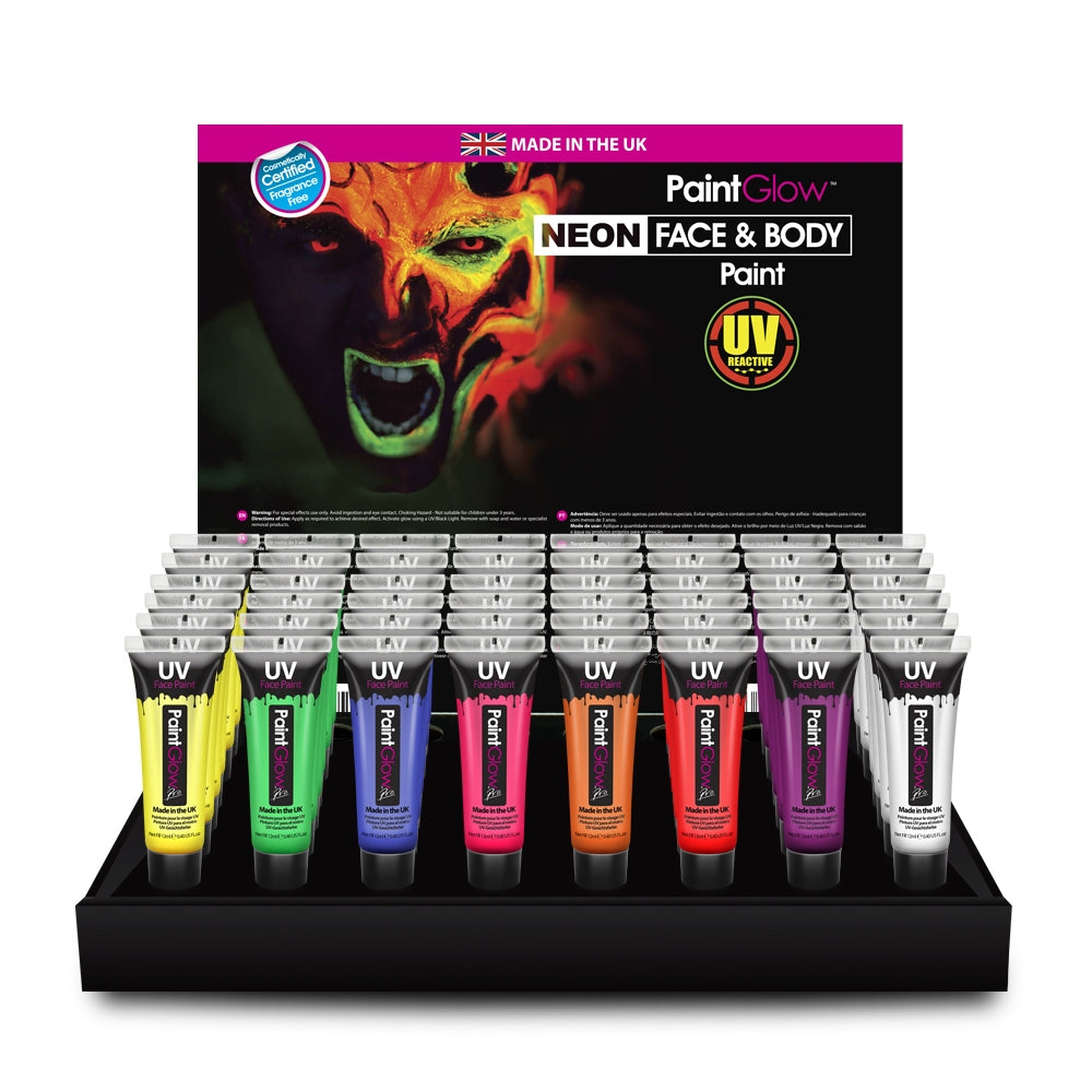 Paintglow Neon Red UV Face & Body Paint – Midlands Fancy Dress Redditch