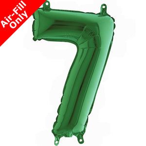 14 Inch Green Number 7 Foil Balloon