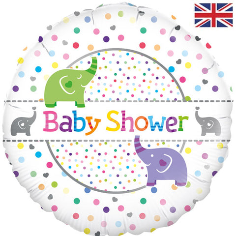 18" Baby Shower Elephants Foil Balloon