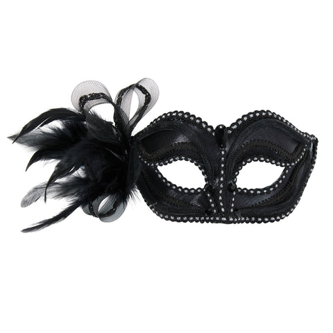 Black Eye Mask with Side Decoration