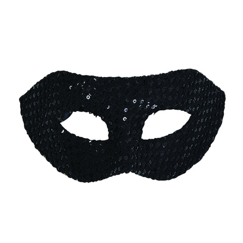 Black Sequin Eye Mask