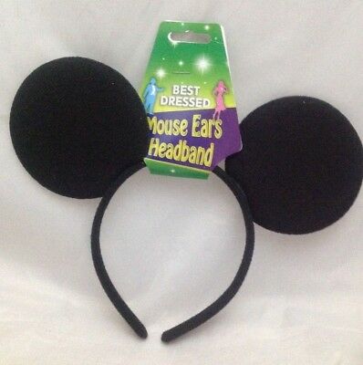 Black Plush Mouse Ears