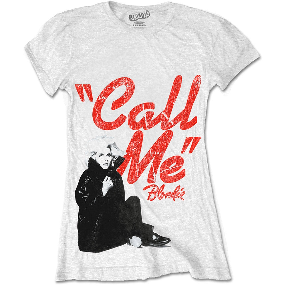 Fitted Blondie Call Me T-Shirt