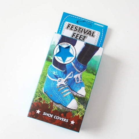 Unisex Blue Festival Feet