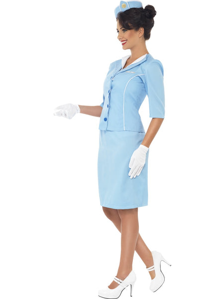 Blue Air Hostess Costume