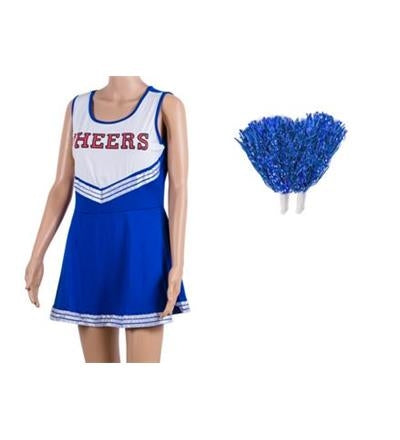 Blue & White Cheerleader Costume
