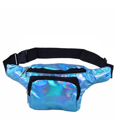 Blue Holographic Bumbag