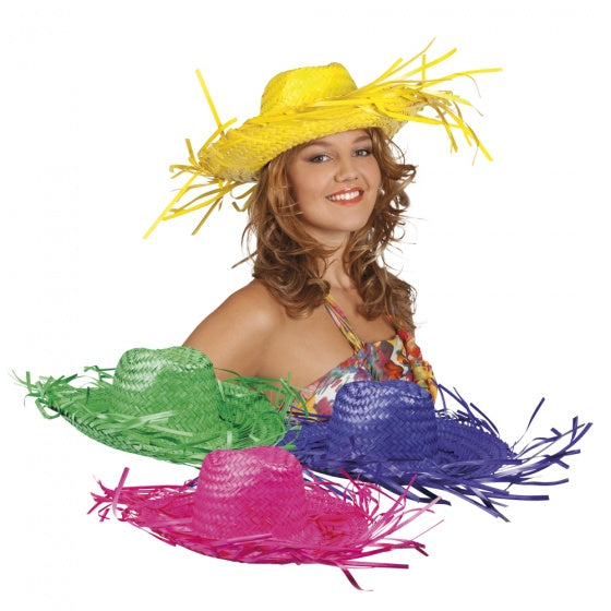 Bright Beach Party Straw Hat