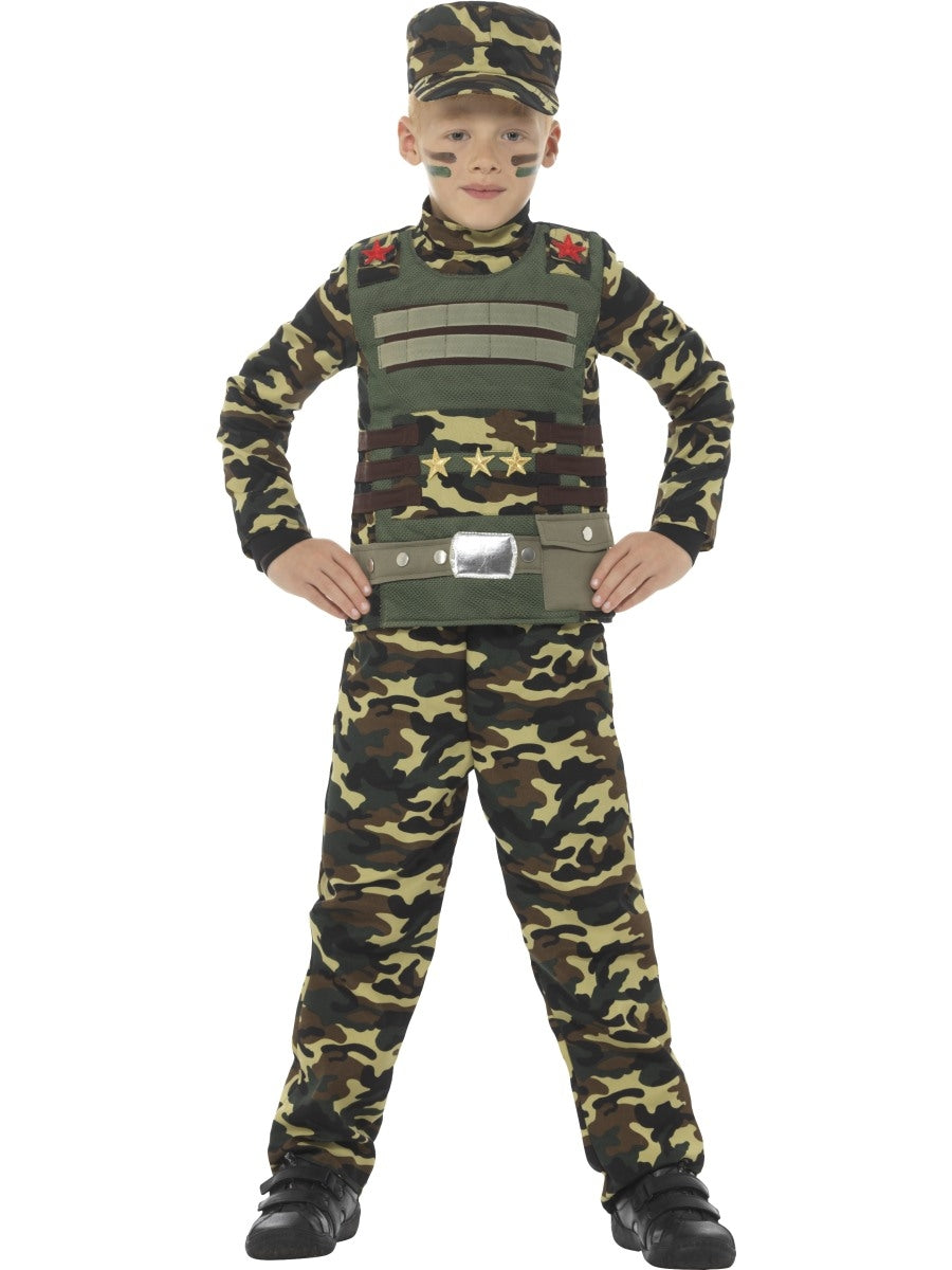 Camouflage Military Boy Costume