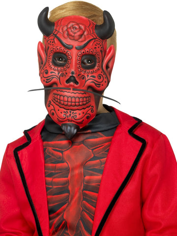 Child's Day of the Dead Devil Mask