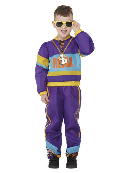 80s Purple Relax Tracksuit Costume