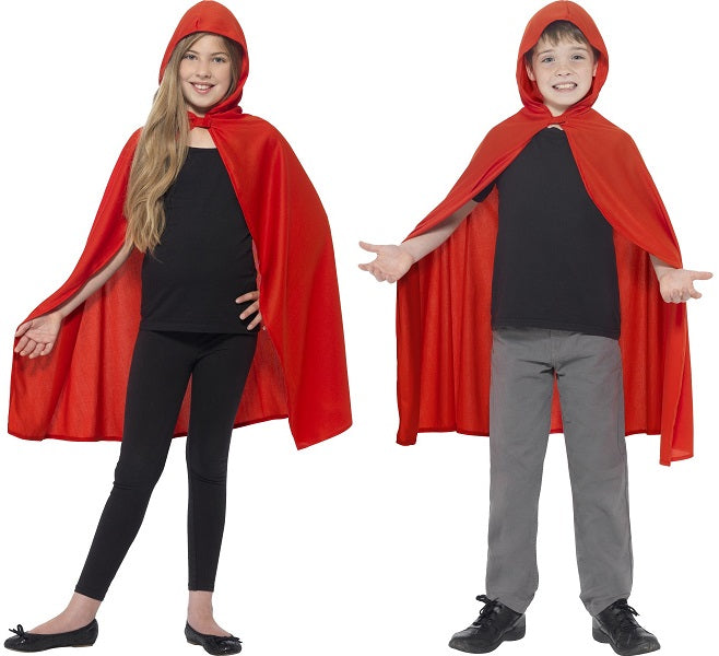 Child's Red Hooded Cape