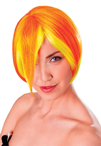 Yellow & Orange Cosplay Manga Wig