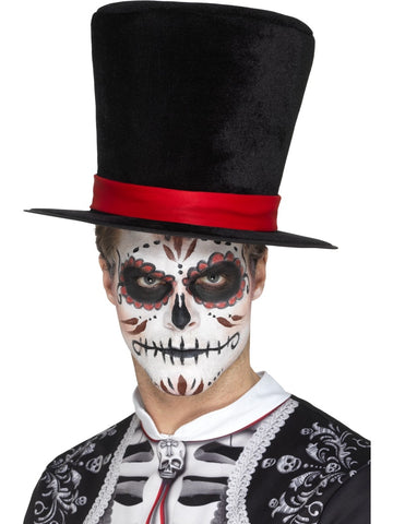 Day of the Dead Fabric Top Hat